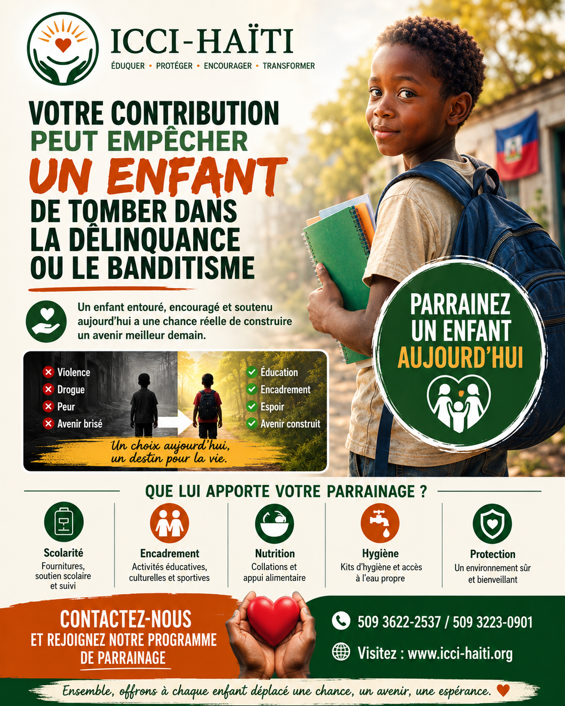 Parrainez un enfant vulnérable avec l’ICCI